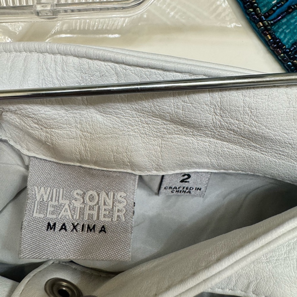Wilsons Leather White Mini Skirt